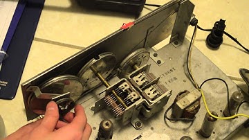Hallicrafters S-38E Radio Slipping Dial String Repair