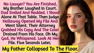 "No Lawyer? You're Finished," My Brother Mocked Me - Then Their Lawyer Went Pale