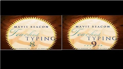 Mavis Beacon Teaches Typing 8 and 9 Comparison Intros (Compact Editions)