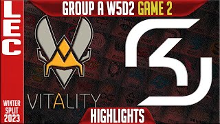 VIT vs SK Highlights Game 2 | LEC Winter 2023 Group A W5D2 | Team Vitality vs SK Gaming G2