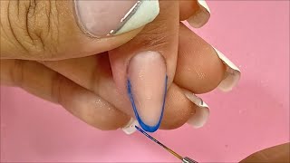 💖UÑAS En POLY GEL NIVEL AVANZADO Paso a Paso EFECTO Gotas De Agua💅✨