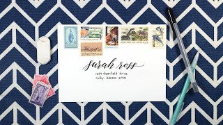 How to Address an Envelope (Simple, Chic, and Perfect for Lettering Beginners!) How to Address an Envelope (Simple, Chic, and Perfect for Lettering Beginners!)