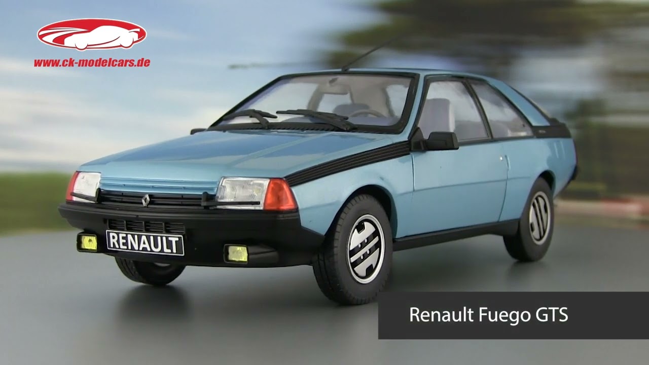 Solido 1:18 Renault Fuego GTS year 1980 light blue metallic