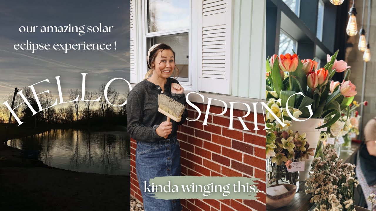 SPRING DAYS | painting our exterior, solar eclipse, sourdough, and more!
