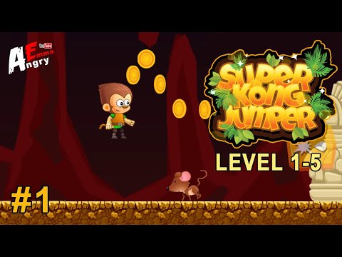 🐵Super Kong Jump - Monkey Bros & Banana Forest Tale (Gameplay #1 level 1-5)