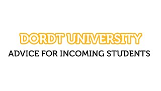 Advice for New Students