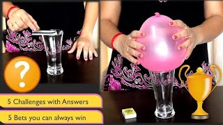 5 bets you will always win | Challenge games | Indoor games | Science games | With Answers screenshot 3