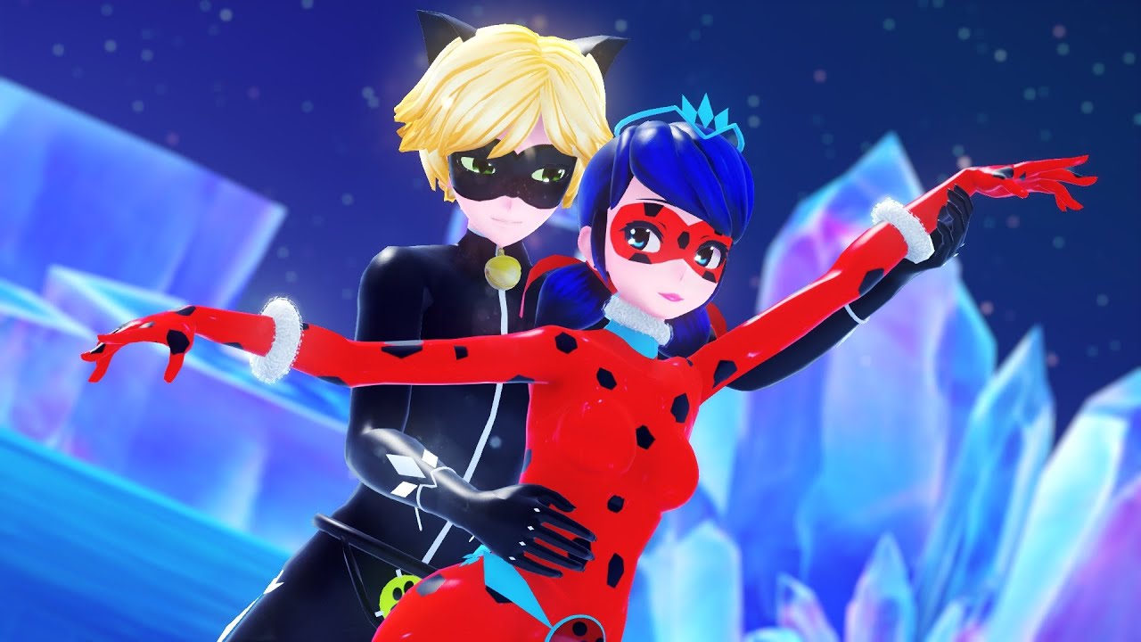 【MMD Miraculous】Duet Ice Skating (Ladybug×Chat Noir)【60fps】 - YouTube