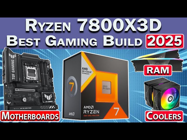 ゲーミング7800X3D+TUF B650+Biwin DW100 CL30 Best Ryzen 7800X3D Gaming PC Build 2025 | RAM, GPU, Motherboard