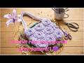 Crochet rose bag tutorial [free pattern!]💜