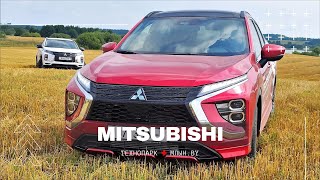 На трех Mitsubishi покатались немного по востоку Минской области.