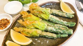 Ricotta Stuffed Zucchini Flowers