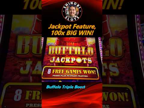 Buffalo Triple Boost 100x BIG WIN Double Up! #shinobislots #shortsfeed #shorts