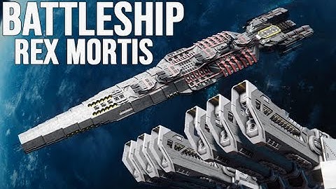Rex Mortis Battleship Railgun Turrets !!!! - Space Engineers
