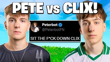 Peterbot Gets TOXIC vs Clix... 💀