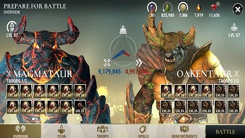 Dawn of Titans: Magmataur VS Oakentaur