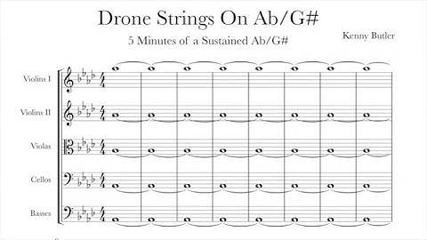 Drone Strings On G#/Ab - Intonation for Violin, Viola & Cello