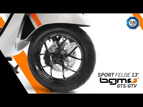 13 Zoll Felge für Vespa GTS/GTV von bgm Pro  @scootercentercom