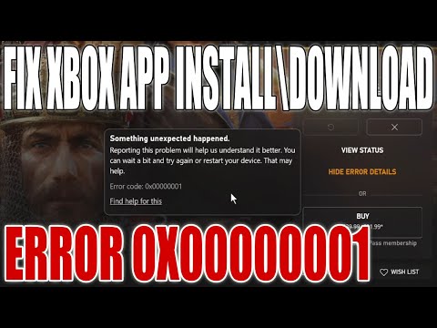 How To FIX XBOX App Error Code 0x00000001 In Windows 10 | Can&rsquo;t Download or Install Xbox App Games