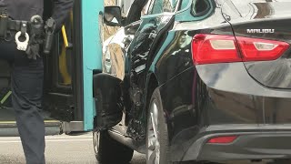 Car hits ART bus in northwest Albuquerque