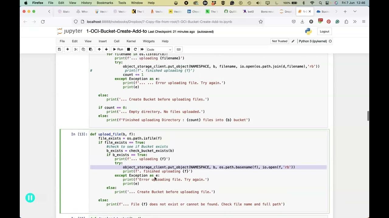 Oracle OCI Object & Buckets storage using Python - Part 2 - YouTube