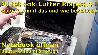 Notebooklüfter klappert - wo kommt das her und wie kann man es beheben