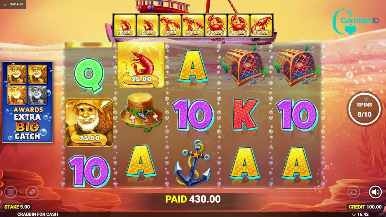 Crabbin' For Cash Extra Big Catch by Reel Time Gaming Video Review | GamblerID
