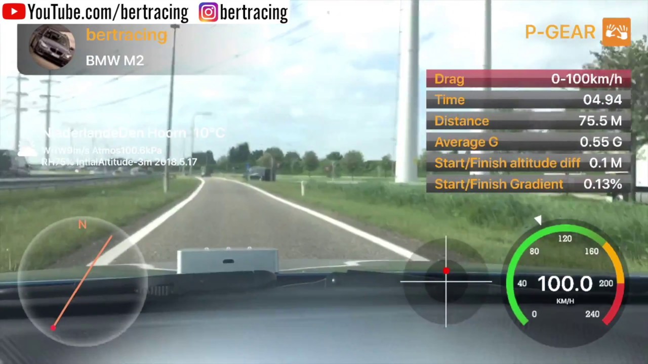 bertracing - BMW M2 0-100km/h Beschleunigung Acceleration P-Gear P600
