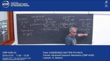 Advanced Quantum Mechanics (CMP-AQM) Lecture 4