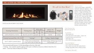 Sierra Flame - The Austin 65L –  Direct Vent Linear Gas Fireplace