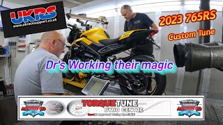 2023 Street Triple 765Rs Dyno Tune Rapidbike Uk Race Support Torque Tune Dyno Drs At Work