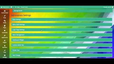 Adminpress - An wordpress admin theme - Footer Text