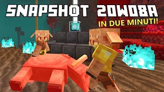 #Minecraft 1.16 in 2 MINUTI | PIGLINS VS HOGLINS - SnapShot 20w08a + 20w07a