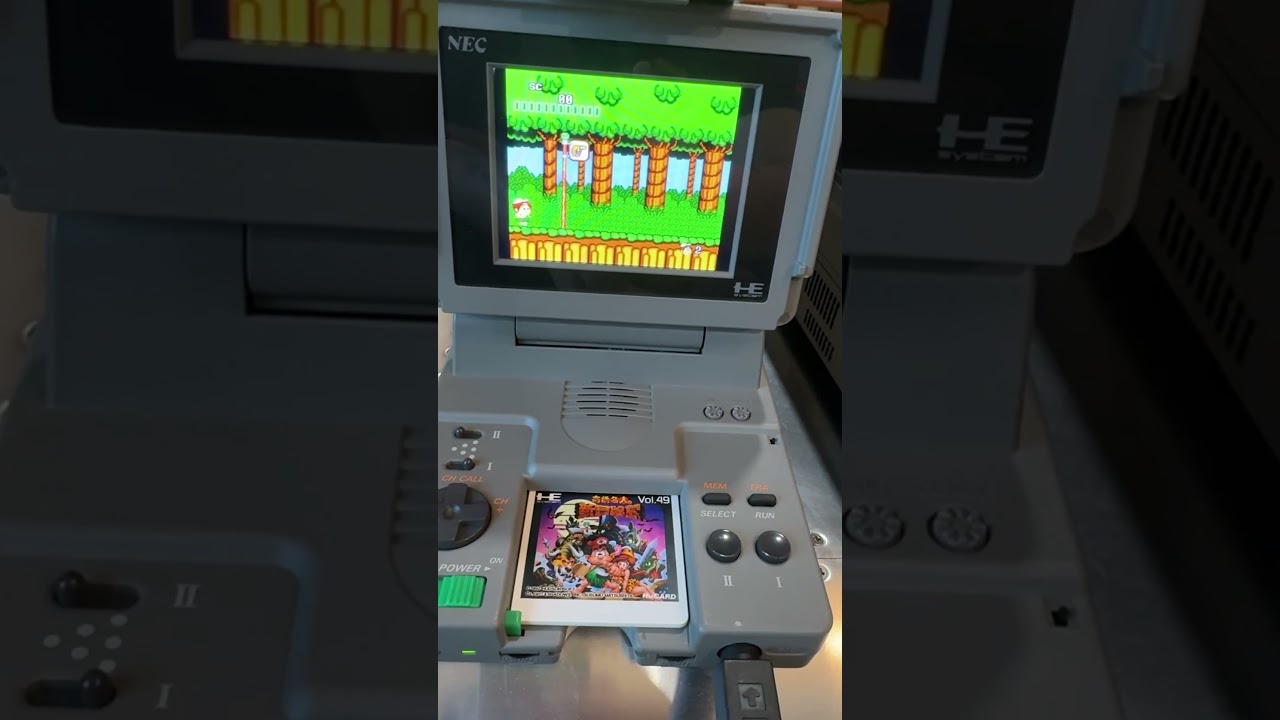 Pc engine LT with modded screen