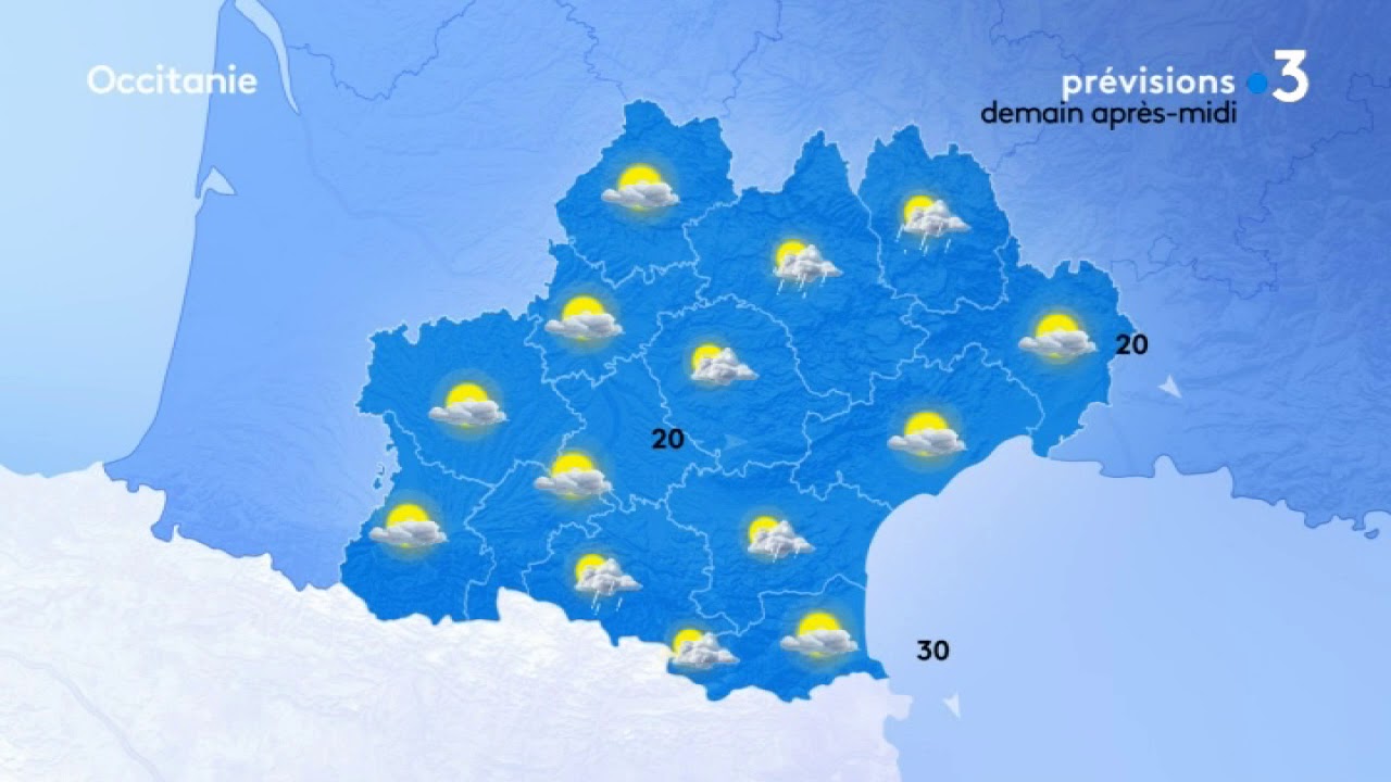 Météo de vendrdi : orages et averses