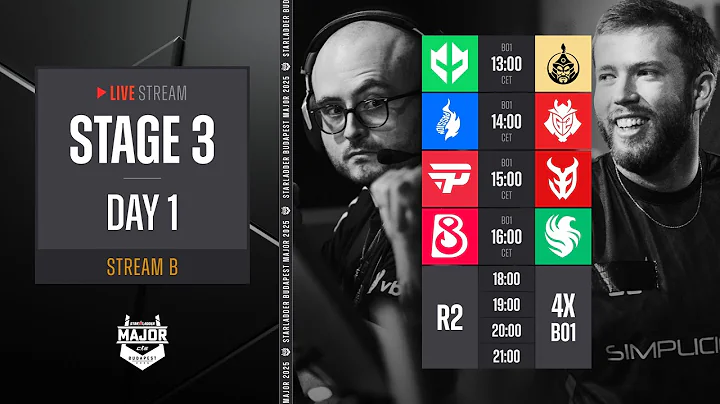 English Stream B | StarLadder Budapest Major 2025 - Stage 3 - Day 1
