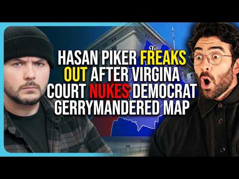 Thumbnail for Hasan Piker FREAKS OUT After Virgina Court Nukes Democrat Gerrymandered Map