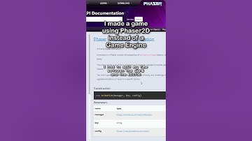 Switching from Phaser2D to a Game Engine? #gamedev #devlog #phaser #godot