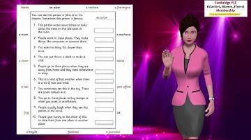 A2 Flyers Reading and Writing part 1