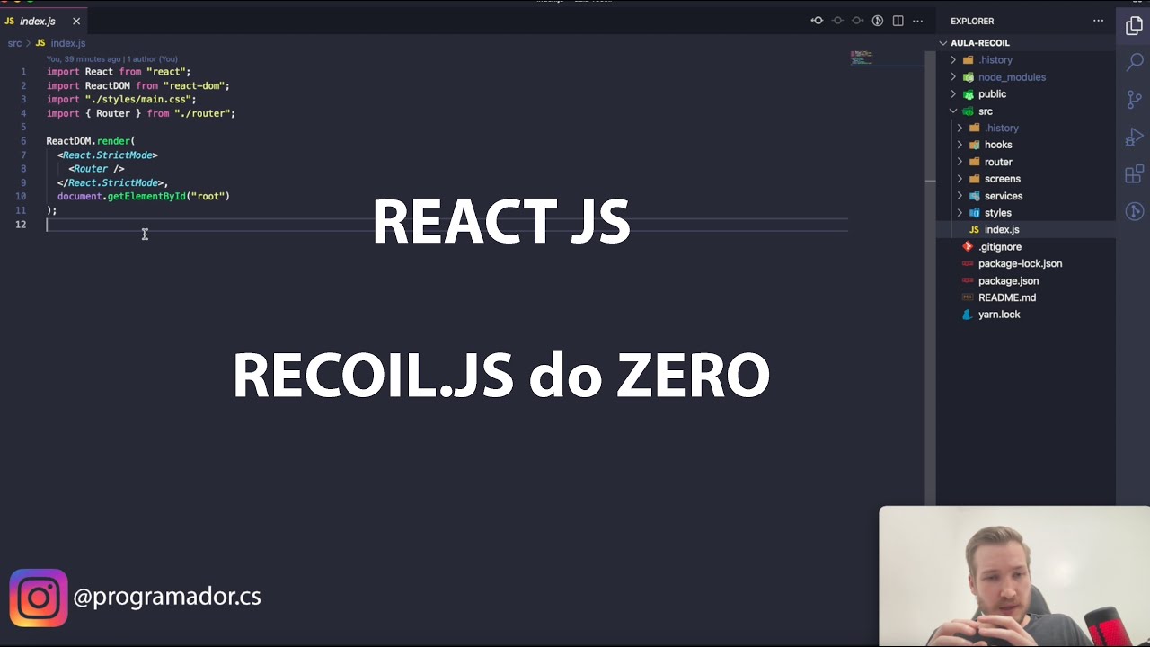 React JS - Recoil do ZERO. - YouTube