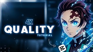 Get Ultra 4K Anime Quality on Mobile | CapCut Pro Editing Tutorial || Rexx Editz 