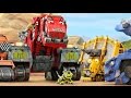 Dinosaurs  digger trucks cranes and excavator for children dinotrux dreamworkstv apps for kids