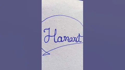 #Hemant #name handwriting# signature# viral trending shorts# cursive letter #educational