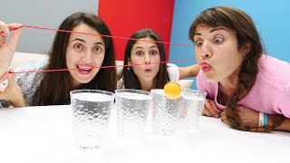 Kız Oyunları Ayşe Sevcan Ve Ümit Pinpon Topu Ile Challenge Yapıyorlar Eğlenceli Video