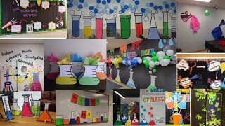 chemistry lab decoration ideas for school|new school softboard and walls decoration ideas #preschool screenshot 2