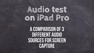 Testing Apple AirPods, iPad Pro, and a Rode SmartLav+ for screen recording | #appleTeacher