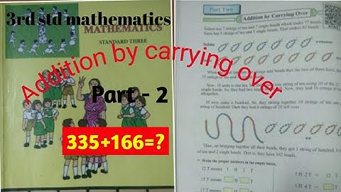 Addition by carrying over || chapter -10 ||Part -2/6|| 3rd std math.