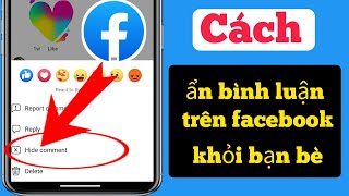 Cách ẩn bình luận trên Facebook của bạn bè (2023)