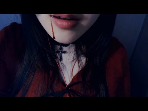 (SUB) Korean ASMR Vampire RP & Ear Cleaning 한국어 뱀파이어의 흡혈과 양쪽 귀청소