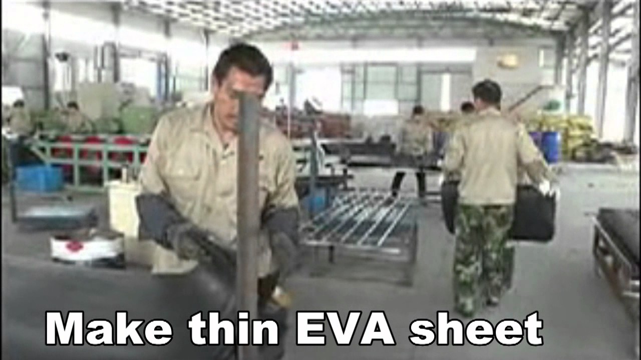 EVA sheet making process - YouTube